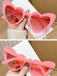 Vintage Gebogen Herz Rahmen Sonnenbrille