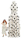 Beigefarbenes, ärmelloses Neckholder-Rock-Set im Stil der 1950er Jahre mit Blumenmuster und Polka-Dots – Vintage-Rock, Retro-Stil