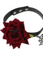 Gotische Spinnennetz & Rose Halsband Halskette