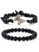 Kristallperlen Schmetterling Charm Armband Set