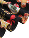 Schwarz 1950er Weihnachten Lebkuchen & Zuckerstange Kleid