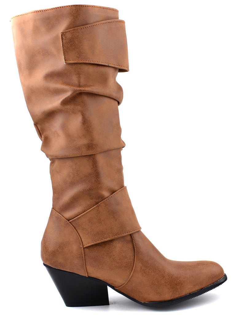 Vintage Schnallen Western-Stil Cowboy Stiefel