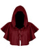 Vintage Solide Halloween Hooded Sensenmann-Umhang