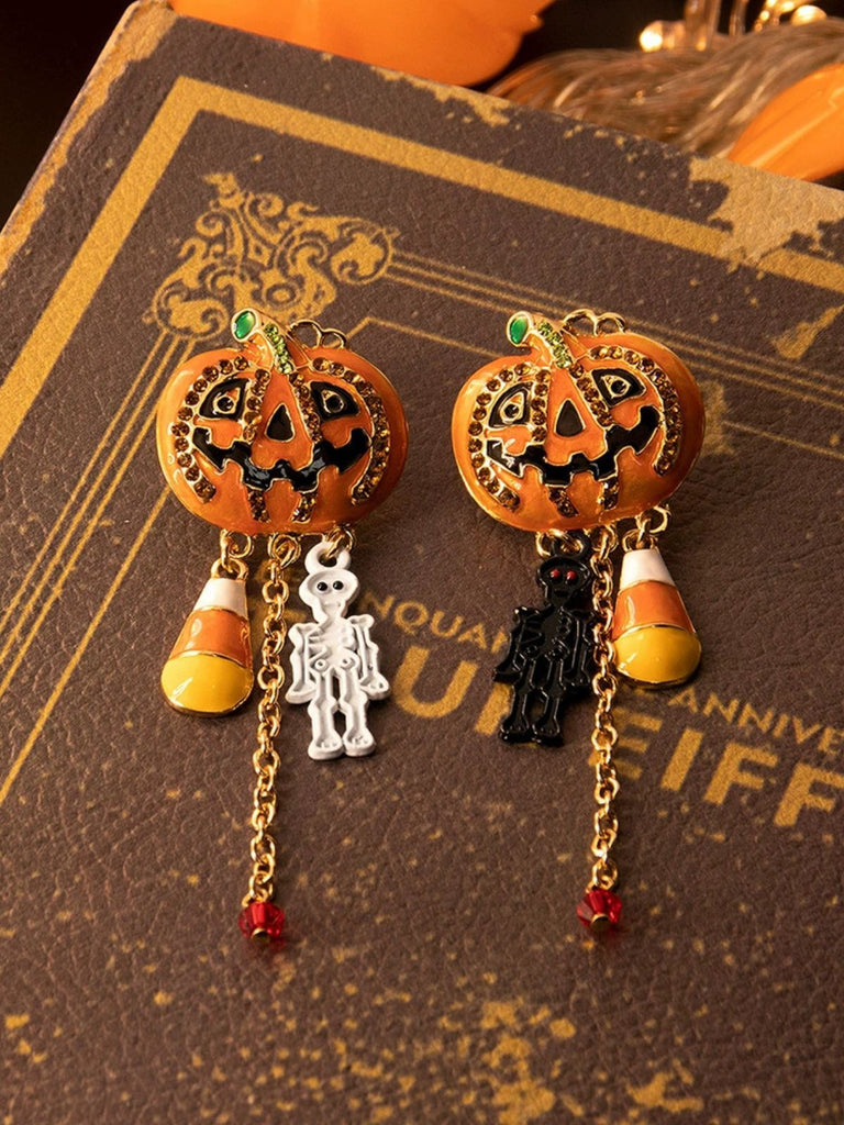 Halloween Kürbis Schädel Chain Legierung Ohrringe