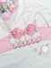 1960er Blumen Bestickt Bogen Dessous mit Bügel