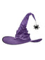 Halloween Spinne Satin Hexenhut