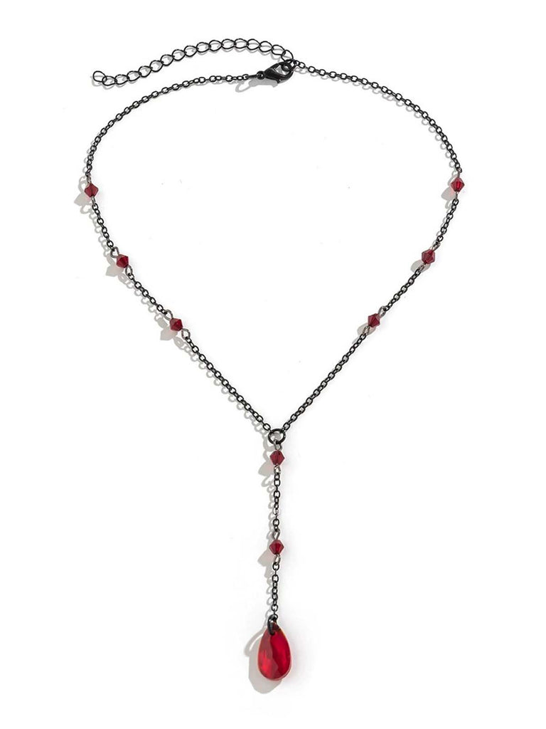 Vintage Träne Chain Punk Ohrringe & Halskette