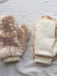 Braun Hirschmuster Plüsch Handschuhe