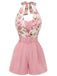 Rosa & Rosa 50er Romper mit Neckholder und Gürtel