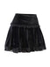 Schwarz 1980er Solide Besticktes Spitze Rock