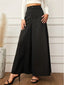 Schwarz 1940er Nadelstreifen Super Weites Bein Hose