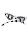 Klassiker Vintage Streifen Cat Eye Sonnenbrille