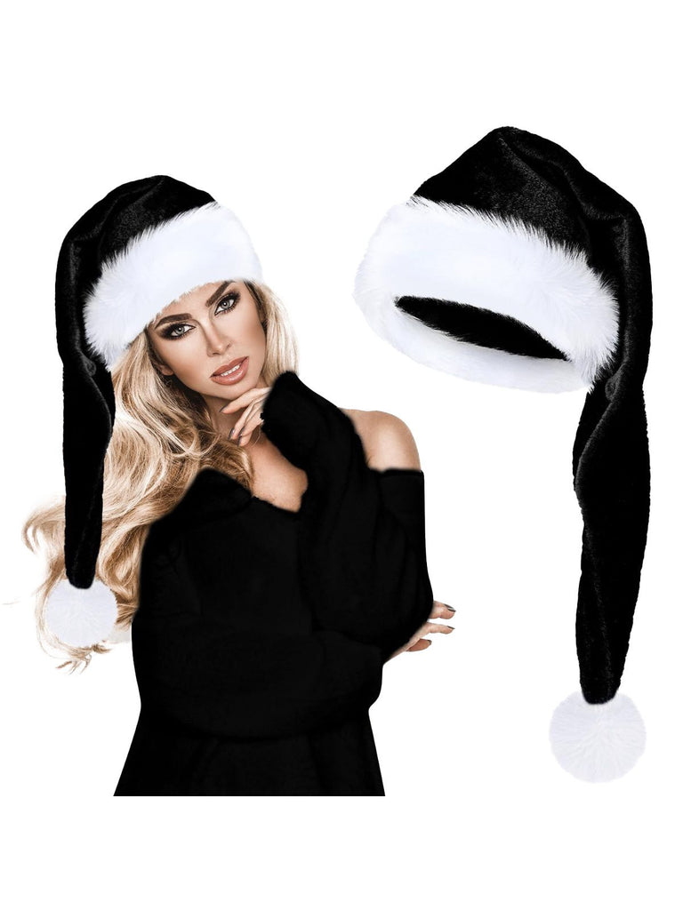 Weihnachten Verlängerte Länge Flauschiger Hut