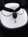 Vintage Dunkle Rose Viktorianisch Gothic Halskette