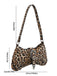 Vintage Leopard Nieten Schultertasche