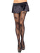 Schwarz Gothic Schädel Netzstrumpfhose