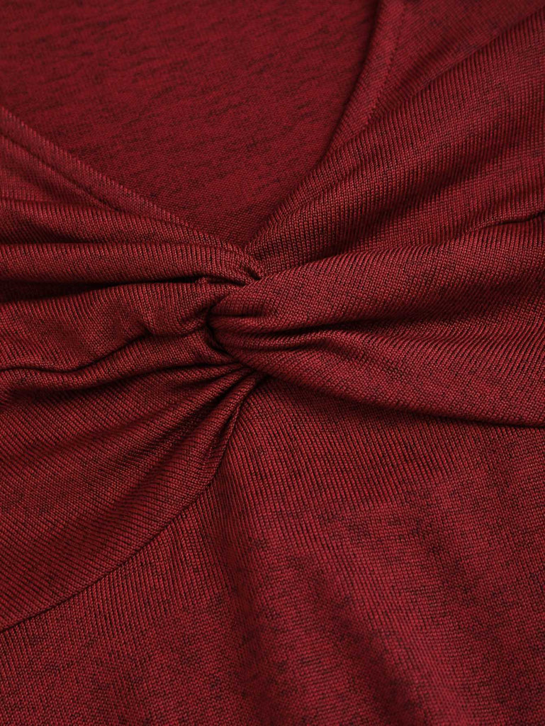 Rot 1980er Gothic Asymmetrischer Saum Hooded Jacke