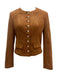 Braun 1970er Wildleder Taste Tasche Jacke