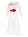 Weiß 1940er Annabelle Puppe Inspiriertes Kleid