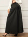 Schwarz 1940er Nadelstreifen Super Weites Bein Hose