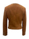 Braun 1970er Wildleder Taste Tasche Jacke