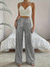 1970er Pailletten Loose Flowy Weites Bein Hosen