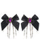Schwarz Gothic Bogen Skeleton Hand Haarspange