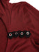 Rot 1980er Gothic Asymmetrischer Saum Hooded Jacke