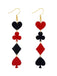 Valentinstag Poker Karten Symbole Kombination Ohrringe