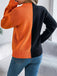 1940er Halloween Kürbis Gesicht Farbblock Stricken Pullover