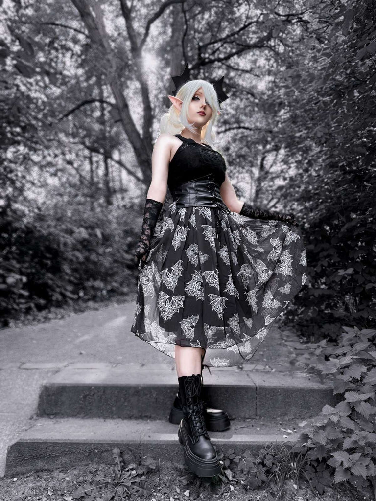 HALLOWEEN GOTHIC STEAMPUNK SPITZENKLEID