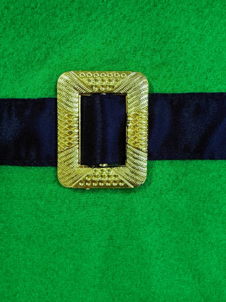 Grün 1970er Weihnachten Elf Apron Kostüm Set