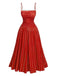 1950er Spitze Gerüschtes Polka Dot Kleid