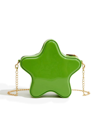 Vintage 3D-Sternform Makronen Farbe Kettentasche