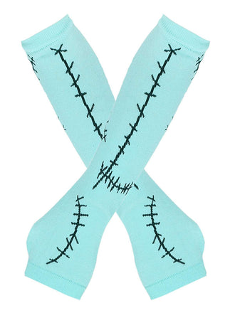 Halloween Genähter Druck Fingerlose Handschuhe & Socken