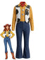 6PCS Gelb 1940er Cowgirl Sheriff Kostüm Set
