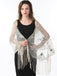1920er Quaste Pailletten Netz Geometrische Muster Cape