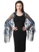 1920er Quaste Pailletten Netz Blumen Cape