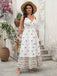 [Übergröße] 1940er Blumen Boho Style Spaghetti Träger Kleid