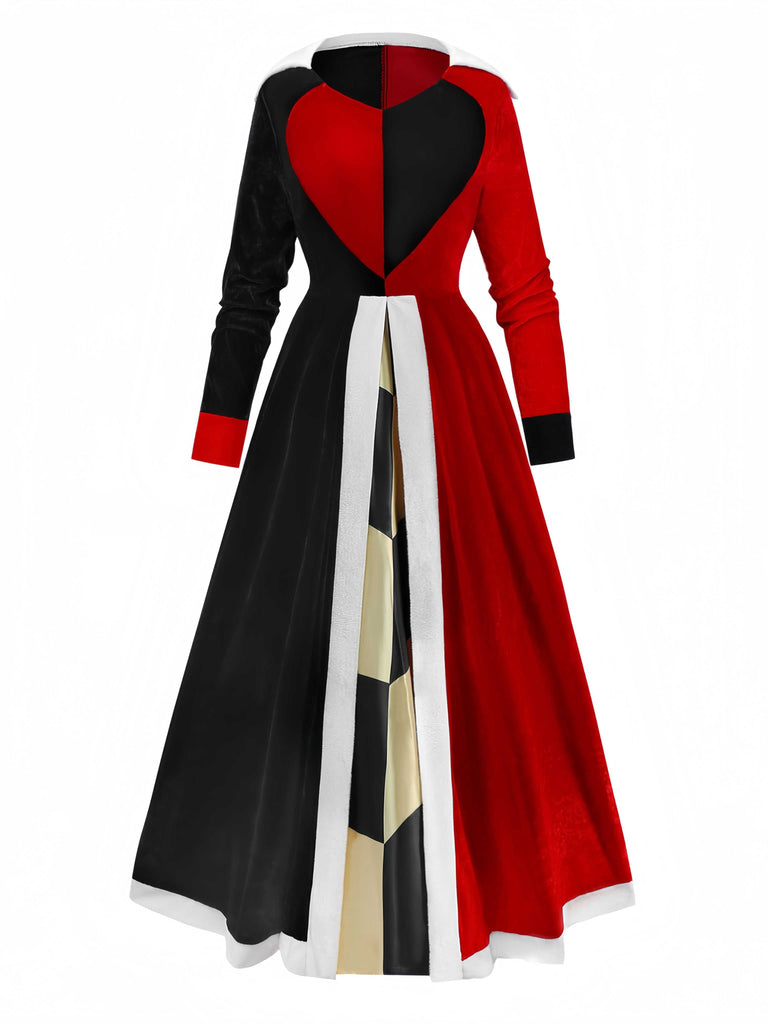1930er Herzkönigin Kostüm Halloween Kleid