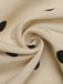 Beige 50er Trägerloses Top mit Polka-Dots und Peplum