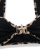 Leoparden-Printes & Schwarzes 50er Bikini-Set mit Besatz und Metall