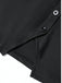 Schwarze 60er Bluse mit V-Ausschnitt und Patchwork
