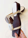 Vintage Sandalen mit Blockabsatz und Zehen