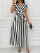 50er Swingkleid mit V-Ausschnitt und Rüschen
