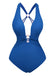 Geraffter Badeanzug mit Kordelzug aus den 1960er Jahren – Vintage-Badeanzug im Pin-up-Stil