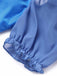 Blaues 50er Bikini-Set mit Herzausschnitt und Schleife