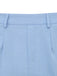 Blaue 50er Ärmelloses Shorts mit V-Ausschnitt und Schleife