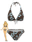 1960er Blumen Tropisch Bikini Set