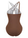 60er Badeanzug mit Neckholder und Criss-Cross